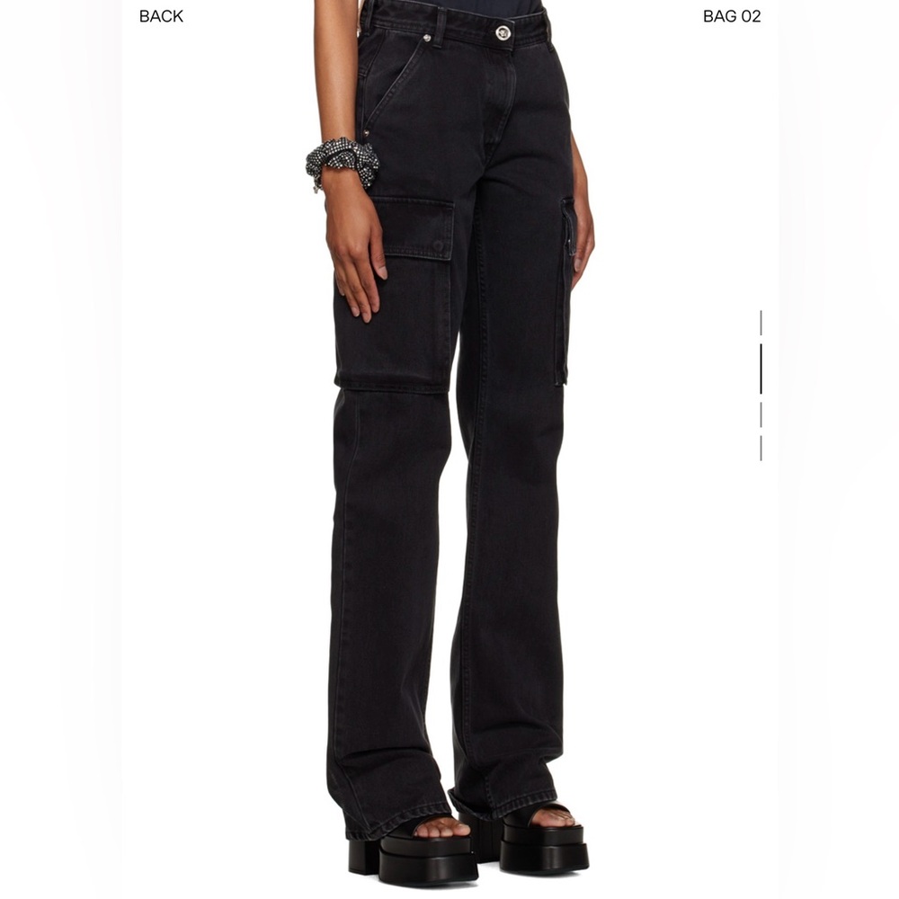 Versace Women's Black Pocket Jeans